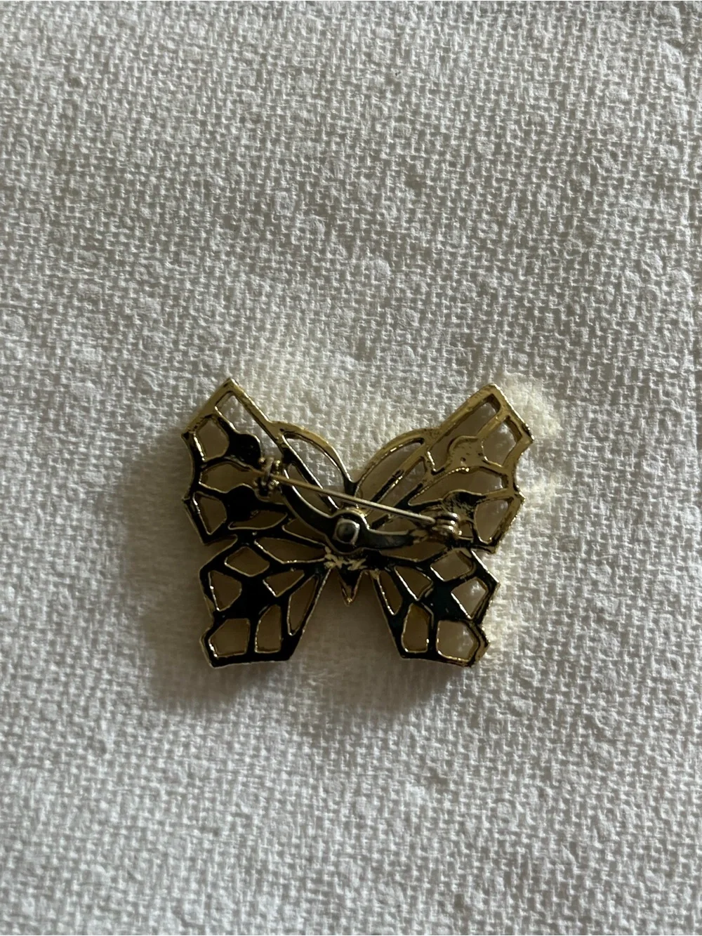 Gold Butterfly Brooch Pin - Elegant Women Jewelry